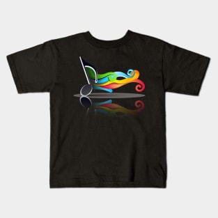 Colorful Music Note Kids T-Shirt